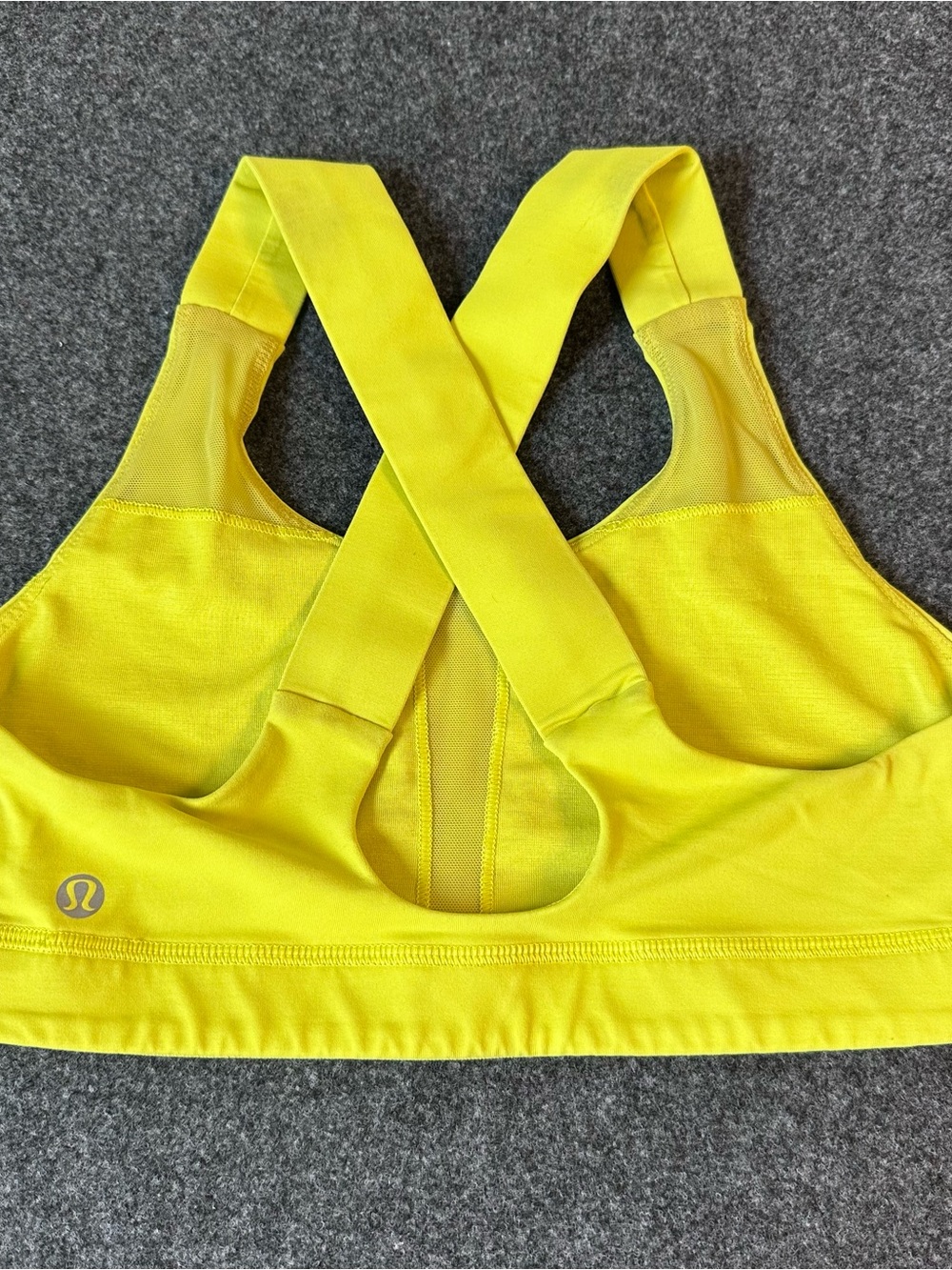 lululemon athletica Bright Yellow Cross-Back Sports Bra